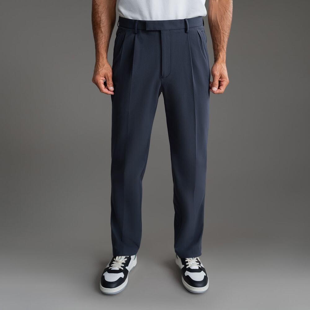 Sene Men’s Ford FlexTech Straight Trouser Chino Golf Work Pant Charcoal 36x33